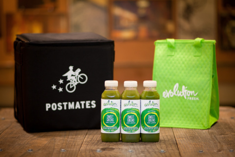 Evolution Fresh Teams up with Postmates to Help Customers “Turn it Around” with Free Cold-Pressed ‘Green Juice Breaks’ on January 26 (Photo: Business Wire)