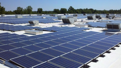 IKEA plugs-in addition to solar installation at Detroit-area store in Canton, MI, making Michigan's largest rooftop array 25% bigger. (Photo: Business Wire)