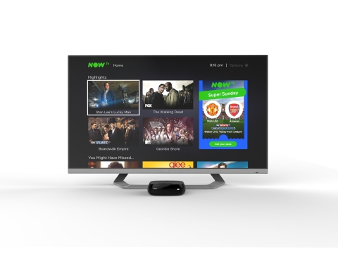 New UI on current NOW TV Box (Photo: Business Wire)