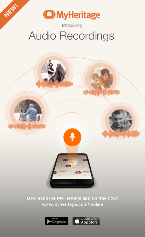 MyHeritage Adds Audio Recordings for Preserving Family History (Photo: Business Wire)