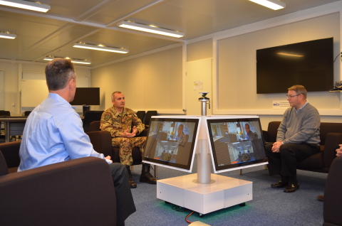 Polycom is announcing NATO has become the first organization to deploy a commercially available Polycom® RealPresence Centro™, the industry's first solution purpose-built to put people at the center of collaboration. (Photo: Business Wire)
