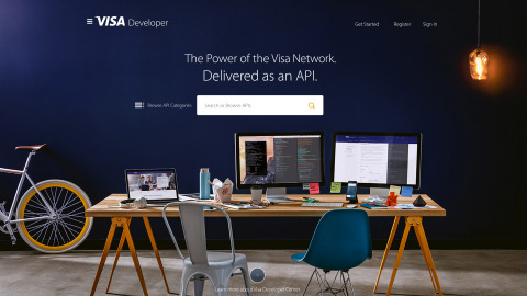 Visa Developer homepage (Photo: Business Wire)

 