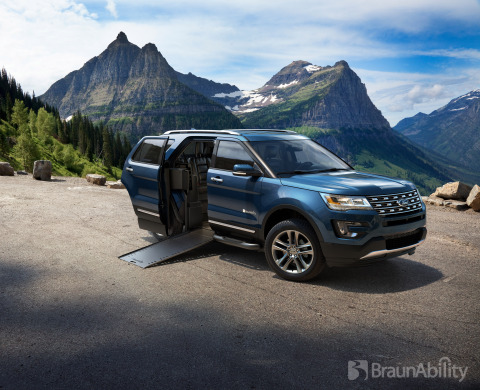 BraunAbility, the world leader in mobility vehicles, introduces BraunAbility MXV™ based on the 2016 Ford Explorer; MXV is the world's first wheelchair-accessible SUV, and continues BraunAbility's long line of automotive mobility innovations. (Photo: Business Wire)