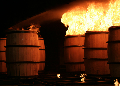More than 600,000 American White Oak barrels will be produced at the Brown-Forman Cooperage in 2016. (Photo: Business Wire)