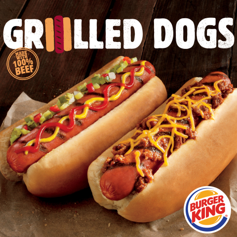 BURGER KING® Restaurants to Become Largest Restaurant Chain in U.S. to Serve Flame-Grilled Hot Dogs (Photo: Business Wire)