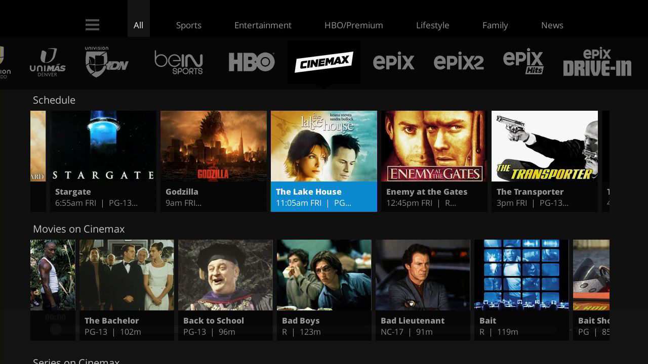 Cinemax Debuts on Sling TV | Business Wire