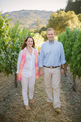 Tuck Beckstoffer (right), and wife Boo, to acquire first Beckstoffer family-owned winery, with purchase of Dancing Hares Vineyards & Winery in St. Helena, CA. (Photo: Business Wire)