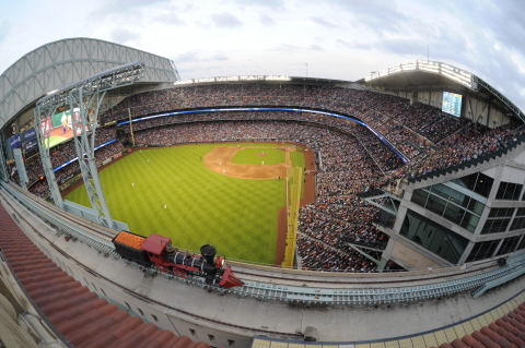 The Houston Astros will unveil Musco's LED lighting solution at Minute Maid Park on April 11 (Photo: Houston Astros)