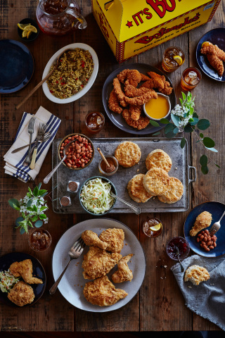 Bojangles' delicious menu items include hand-breaded, bone-in chicken; hot, fresh buttermilk biscuits, made from scratch every 20 minutes; signature fixin's (sides) and Legendary Iced Tea, steeped the old-fashioned way. (Photo: Bojangles')