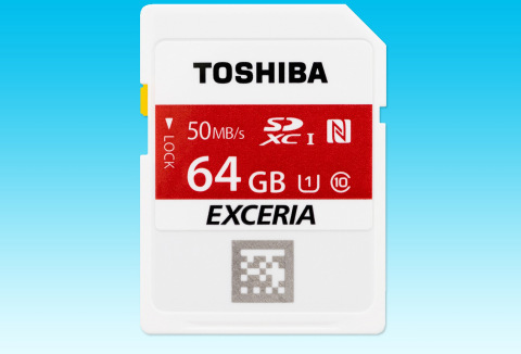 東芝：大容量64GBのNFC搭載SDメモリカード （写真：ビジネスワイヤ）