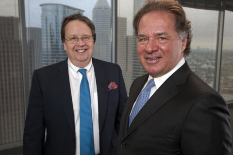 Martin Houston (left) and Charif Souki (right) founding new liquefied natural gas export company called Tellurian Investments (Photo: Business Wire)