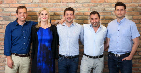 Team8 executive leadership: Nadav Zafrir, Co-Founder and CEO; Ronit Benbasat Rom, VP of Human Resources; Liran Grinberg, Co-Founder, CMO and Business Development Officer; Israel Grimberg, Co-Founder and Chief Innovation Officer; and Assaf Mischari, Head of Research. (Photo: Business Wire)