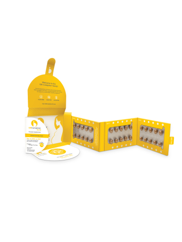 OB Complete® Gold pill pack comes with a 30-day supply of softgels along with cost-saving coupons and infant development facts. (Photo: Business Wire)
