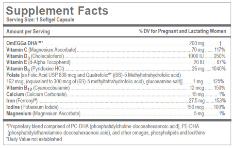 OB Complete® Gold is a comprehensive pre-natal vitamin containing bio-identical and key nutrients for mom and baby including: OmEGGa DHA®, Quatrefolic®, Ferronyl® Iron and high levels of Vitamin D3. (Photo: Business Wire)