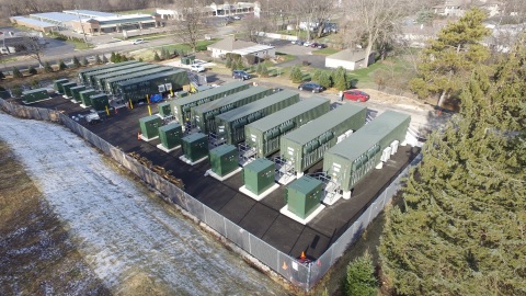 EDF Renewable Energy's first commercial storage project in McHenry County Illinois. (Photo: Business Wire)