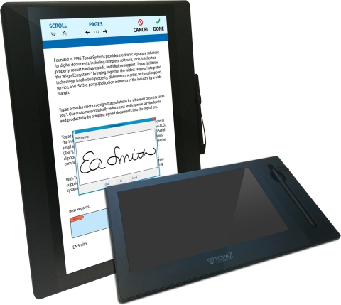 Topaz GemView Tablet Displays (Graphic: Business Wire)