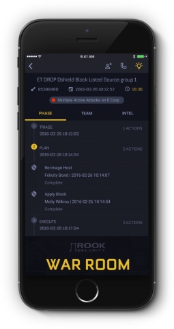 Rook Security War Room™, is an enterprise app that provides real-time unified incident and crisis management collaboration that all enterprise stakeholders need to have in one shared space. (Photo: Business Wire)