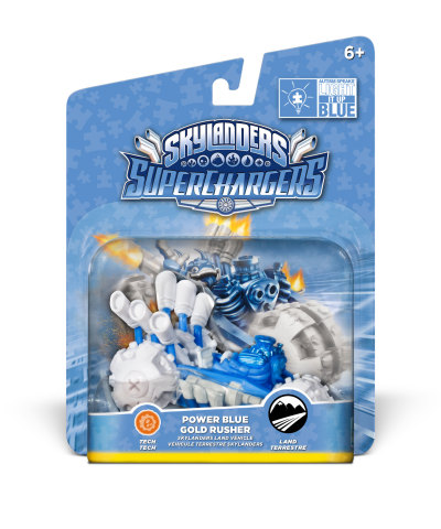 Power Blue Skylander Trigger Happy and his signature vehicle, Gold Rusher, along with Splat and her vehicle Splatter Splasher are available now at participating retailers in U.S. and Europe and will be available in Canada on April 1 to help Portal Masters show their support for Autism Awareness Month and World Autism Day on April 2. (Photo: Business Wire)
