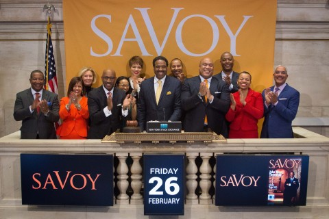 To celebrate his honor on the Savoy Top 100 for 2016, Dr. Hutchinson (third from the right) was also ... 