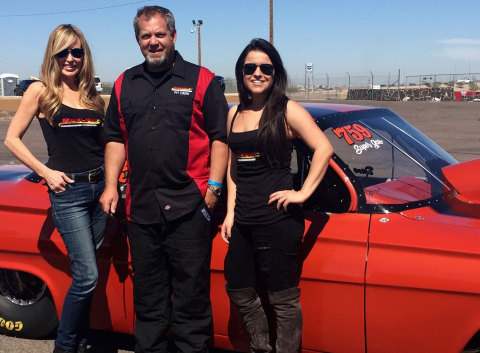 Redline Detection's Alex Parker and Naomi Rivas with NHRA Driver David Ruff (Photo: Business Wire)