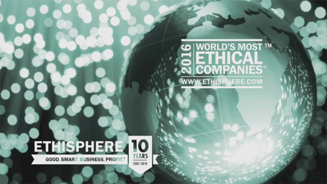 What It Means to Be a 2016 World's Most Ethical Company (Video: Business Wire)