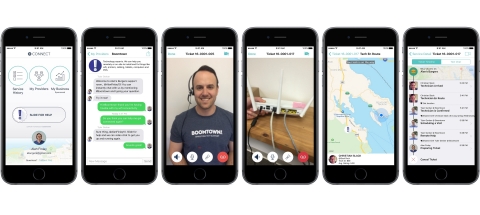 Screenshots from Connect on iOS (Photo: Business Wire)