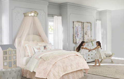 Sophia Bedroom from the Monique Lhuillier & Pottery Barn Kids collection, debuting today online and at Pottery Barn Kids stores nationwide (Photo: Business Wire)