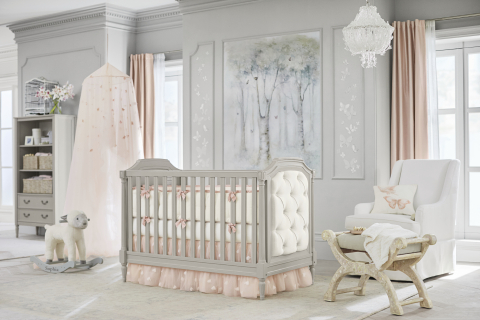 Sophia Nursery from the Monique Lhuillier & Pottery Barn Kids collection, debuting today online and at Pottery Barn Kids stores nationwide (Photo: Business Wire)
