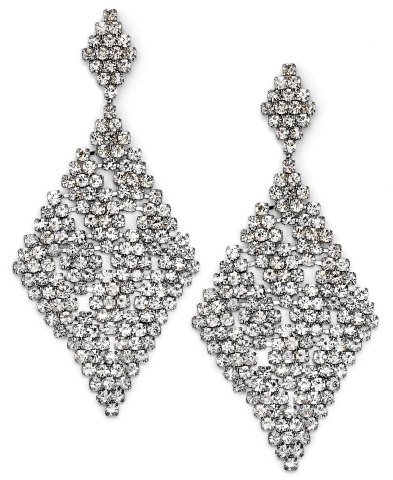 ABS by Allen Schwartz silver-tone crystal Chandelier earrings, $75, available at select Macy's stores and on macys.com (Photo: Business Wire)