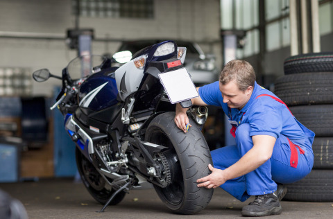 Ready for ride?! Off you go into the motor bike season 2016! Always on the safe side with fresh, new tyre (Photo: Business Wire)