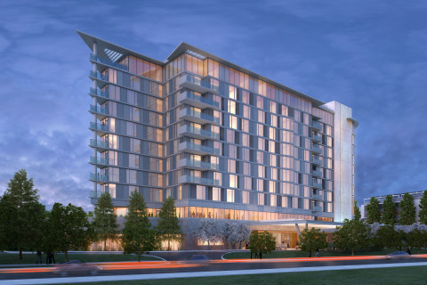 The new 11-story, 250-room luxury lifestyle hotel to be constructed in Silicon Valley's landmark Menlo Gateway project in Menlo Park, Calif., will be a member of Marriott's Autograph Collection(R). (Graphic: Business Wire)