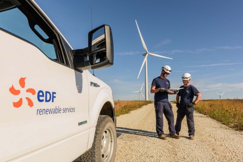 EDF Renewable Energy and EDF Renewable Services lead in the US wind market. (Photo: Business Wire)