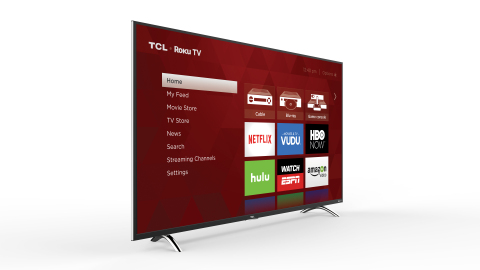 The new 4K TCL Roku TVs are available now in the U.S. at Amazon.com, and will be available nationwide in select retailers beginning in April. (Photo: Business Wire)