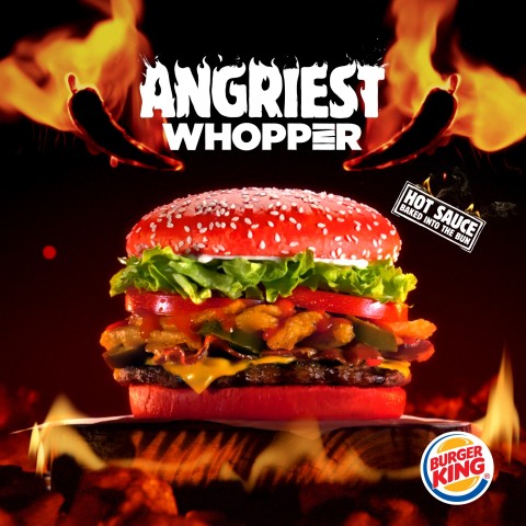 NEW Angriest WHOPPER® Sandwich with Red Bun Debuts at BURGER KING® Restaurants (Photo: Business Wire)