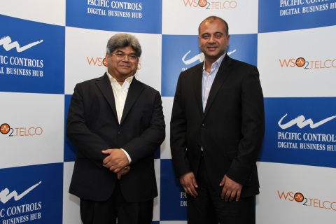 Dilip Rahulan, Executive Chairman & CEO, Pacific Controls (L) and Kumi Thiruchelvam, CEO - WSO2.Telco (R) (Photo: Business Wire)