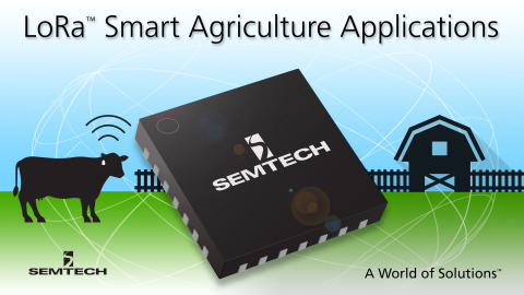 Semtech LoRa™ Wireless RF Technology Selected by Quantified Ag for Smart Agriculture Applications (Graphic: Business Wire)