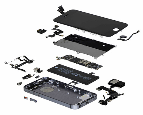 IHS Teardown: iPhone SE Exploded View (Photo: Business Wire)