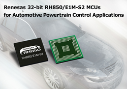 Renesas Electronics RH850/E1M-S2 MCUs bring more precise control to automotive powertrain control applications that provide high performance and advanced functionality to enable improved fuel efficiency. (Photo: Business Wire)