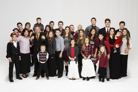 The Bates family from "Bringing Up Bates" on UP TV. (Photo: Business Wire)