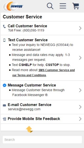 Newegg now offers customer support via Facebook Messenger (Graphic: Business Wire)