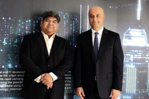 Left to Right: Dilip Rahulan, Executive Chairman and CEO, Pacific Control Systems and Samer Abu Ltaif, Regional General Manager, Microsoft Gulf (Photo: ME NewsWire)