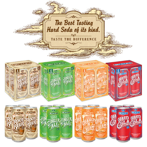 Introducing McAle’s Hard Crafted Sodas in 16 oz. 4 pack the only offering of its kind. (Photo: Business Wire) 