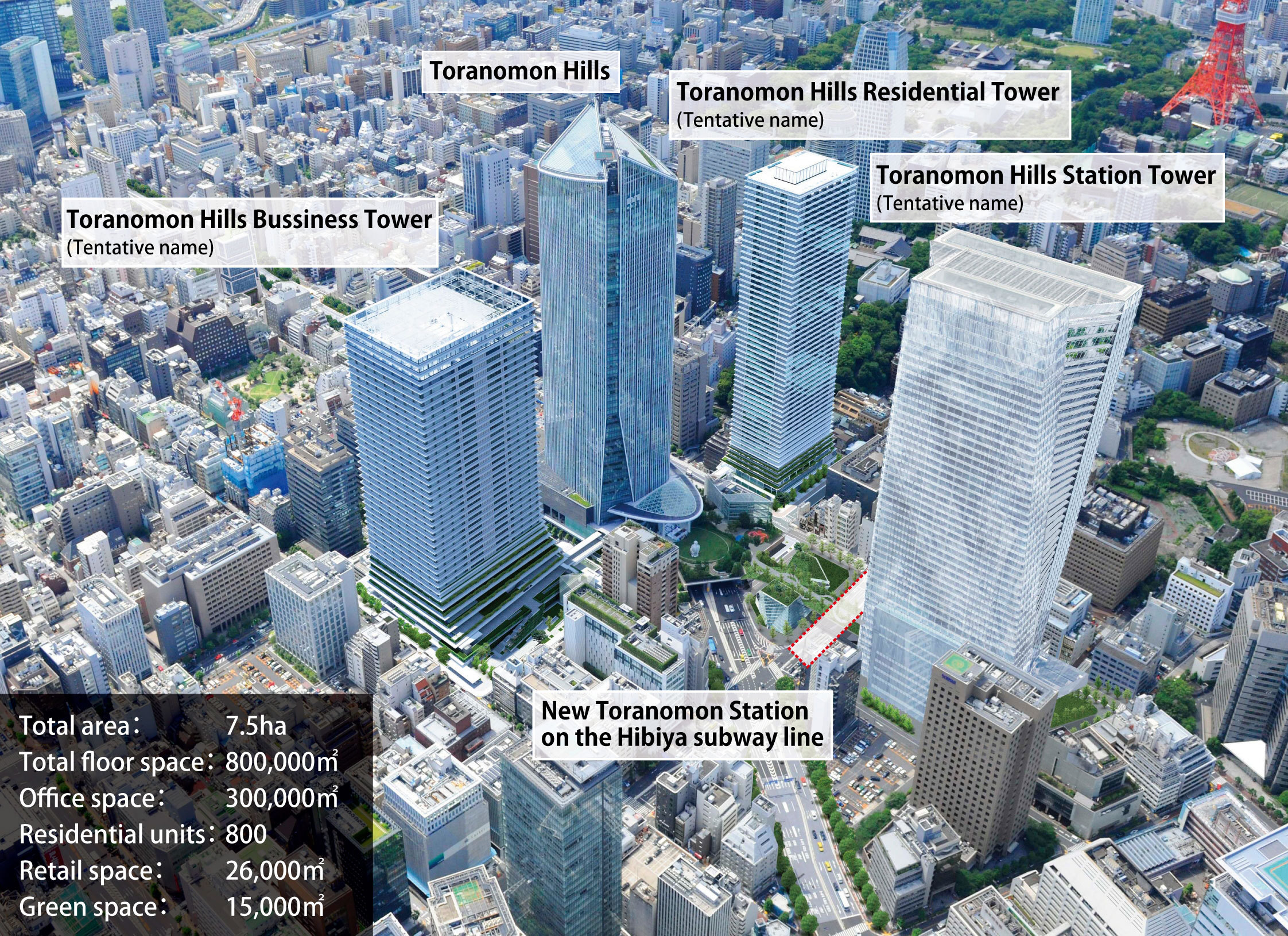 overview of toranomon hills(graphic business wire)