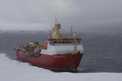 The RRS Ernest Shackleton will escort Crystal Serenity through the Northwest Passage. Photo Credit: British Antarctic Survey (BAS)