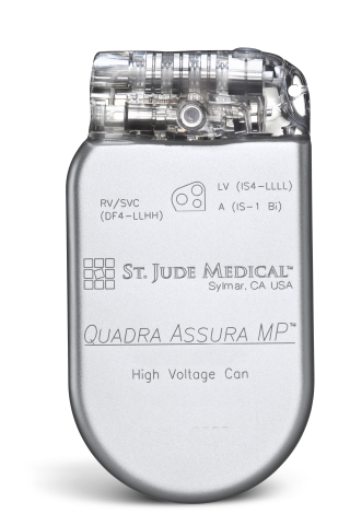 Quadra Assura MP CRT-D. Courtesy of St. Jude Medical. (Photo: Business Wire)