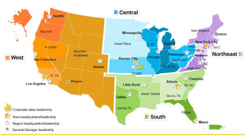 The West geographic area covers Alaska, Arizona, California, Colorado, Hawaii, Idaho, Montana, Nevada, New Mexico, Oregon, Utah, Washington, western Texas and Wyoming. (Graphic: Business Wire)