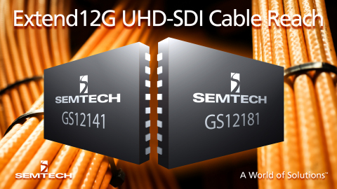 Semtech Extends 12G UHD-SDI Cable Reach Benchmark at NAB Show 2016 (Graphic: Business Wire)