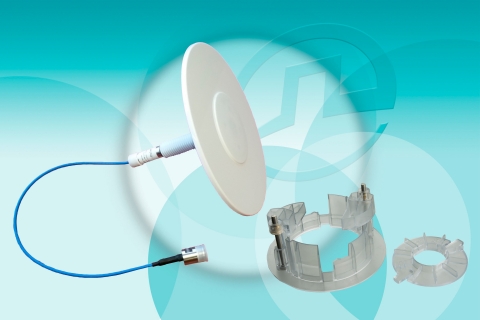 Clarity™ White Antenna with the DASCLINSERT installation adapter (Photo: Business Wire)