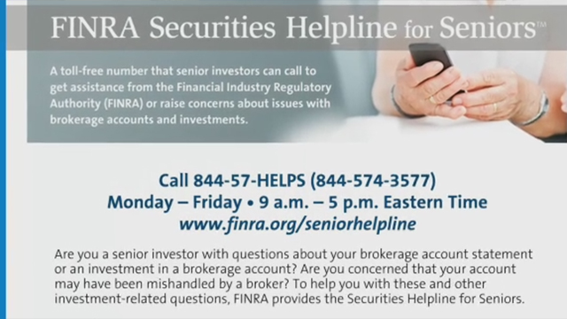 Watch FINRA Executive Vice President, Susan Axelrod, discuss the Securities Helpline for Seniors