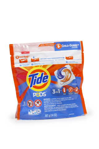 Tide® Pods™ package design with a new Child-Guard™ zipper (image) (Photo: Business Wire)